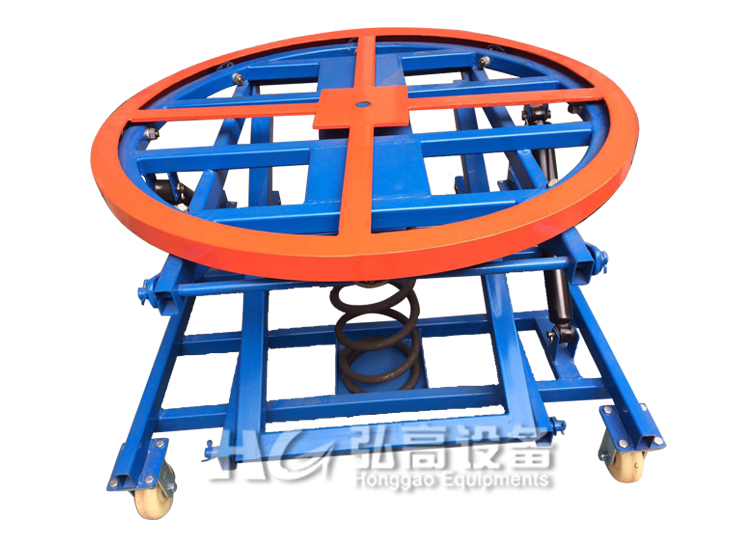 Compressor lifting turntable